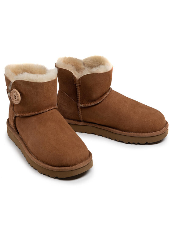 Ugg Снігоходи Ugg W Mini Bailey Button II 1016422 Коричневий