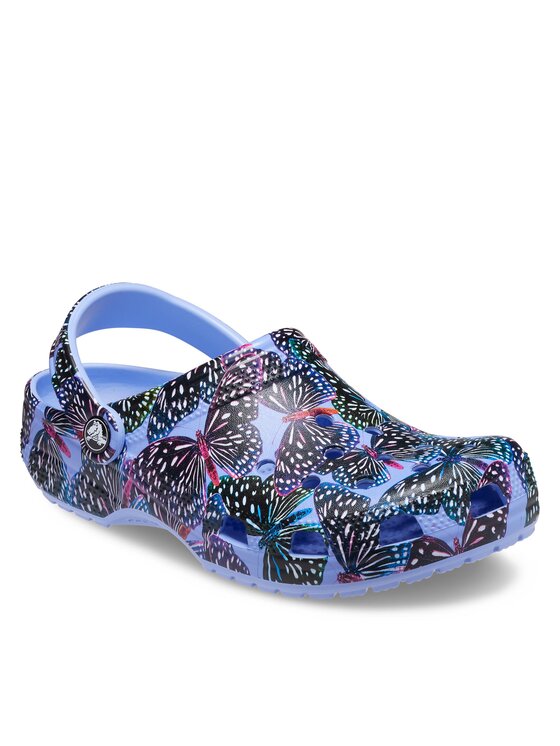 Crocs Şlapi Crocs Classic Butterfly Clog 208257 Albastru