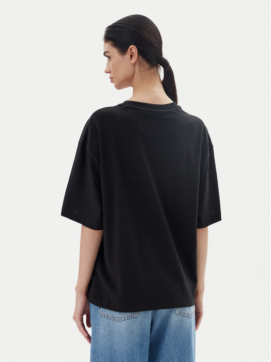 BOSS BOSS Футболка C_Eboyfriend_4 50540441 Чорний Oversize