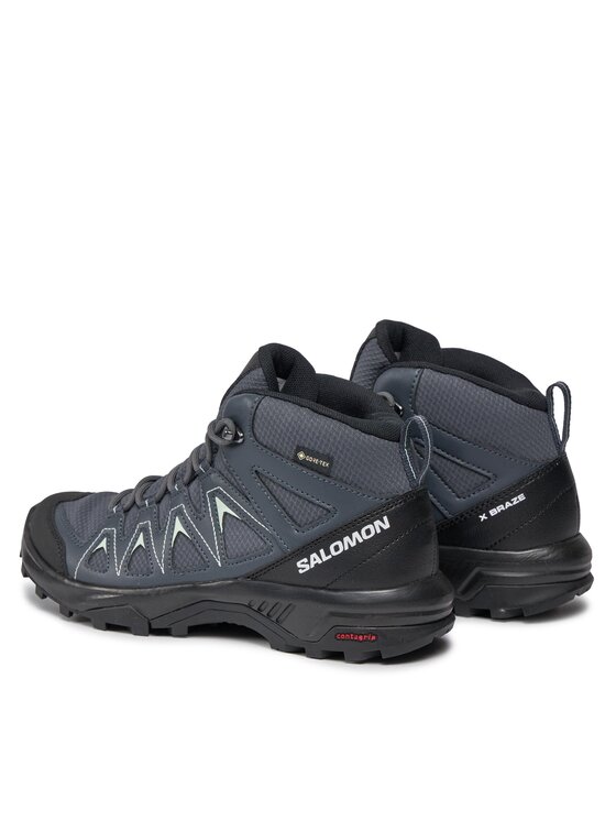 Salomon Trekingová obuv Salomon X Braze Mid GORE-TEX L47181100 Čierna