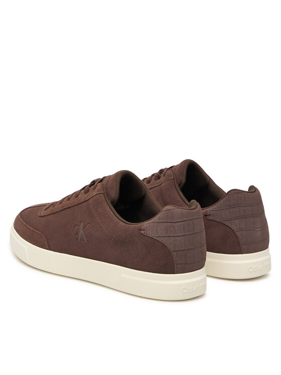 Calvin Klein Superge Calvin Klein Low Prof Cupsole Laceup Croc Bt HM0HM02285 Rjava