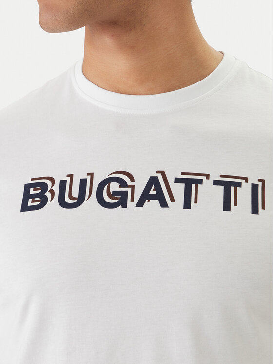Bugatti Bugatti Camiseta 8350-75045C Blanco Regular Fit