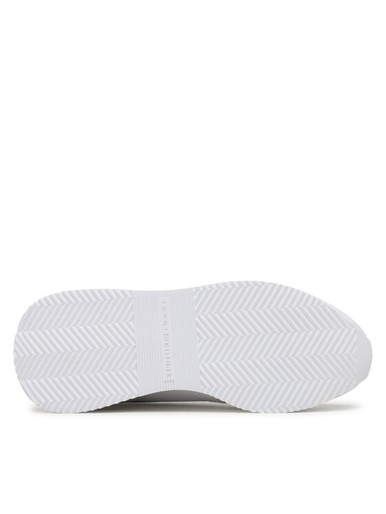 Tommy Hilfiger Αθλητικά Tommy Hilfiger Wedge Sneaker With Gold FW0FW07031 Λευκό