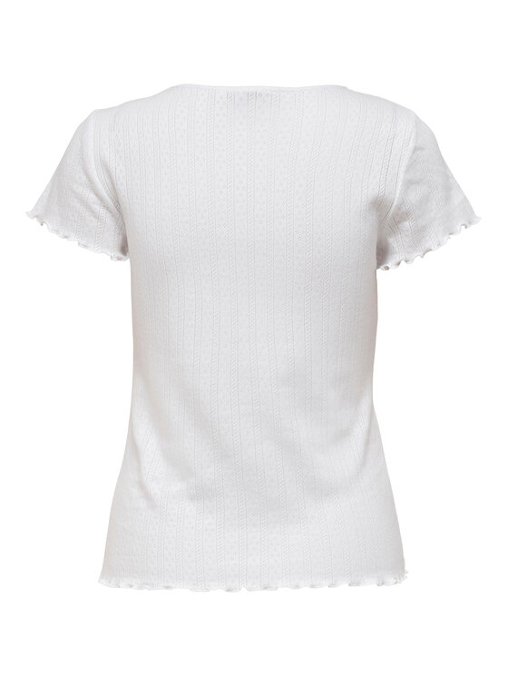ONLY ONLY T-shirt Carlotta 15256154 Bianco Tight Fit