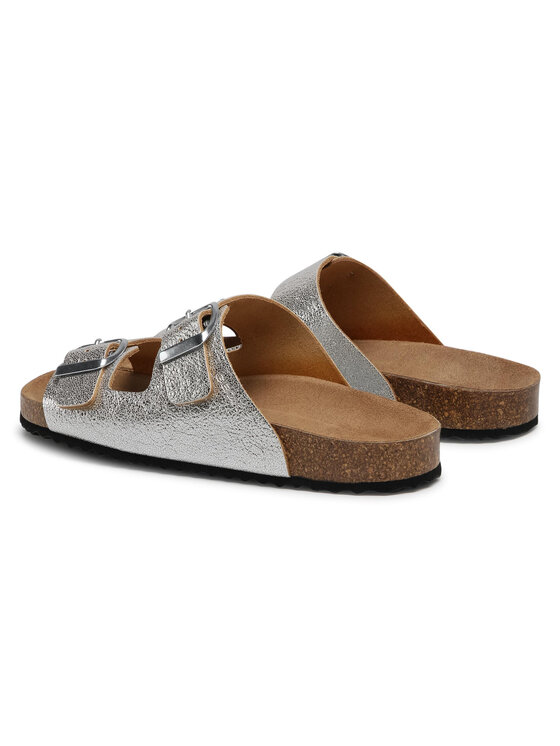 Geox Pantoletten Geox D Brionia A D15LSA 000CF C1007 Silberfarben
