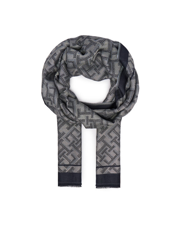 Tommy Hilfiger Fular Tommy Hilfiger Th Monologo AW0AW19115 Bleumarin
