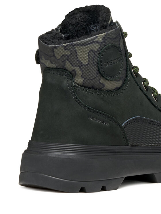 Geox Šnurovacia obuv Geox J Kiddartah Wpf J56MLB 032MN C0033 S Čierna