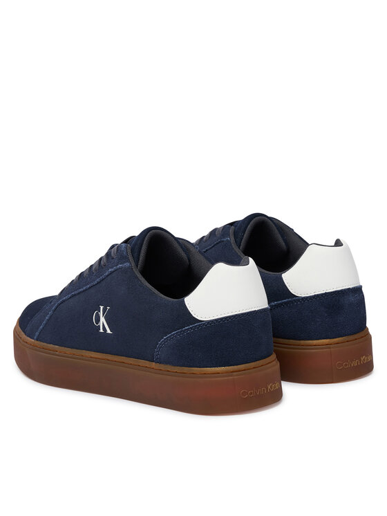 Calvin Klein Sneakersy Calvin Klein Classic Cupsole Laceup Su YM0YM01434 Granatowy