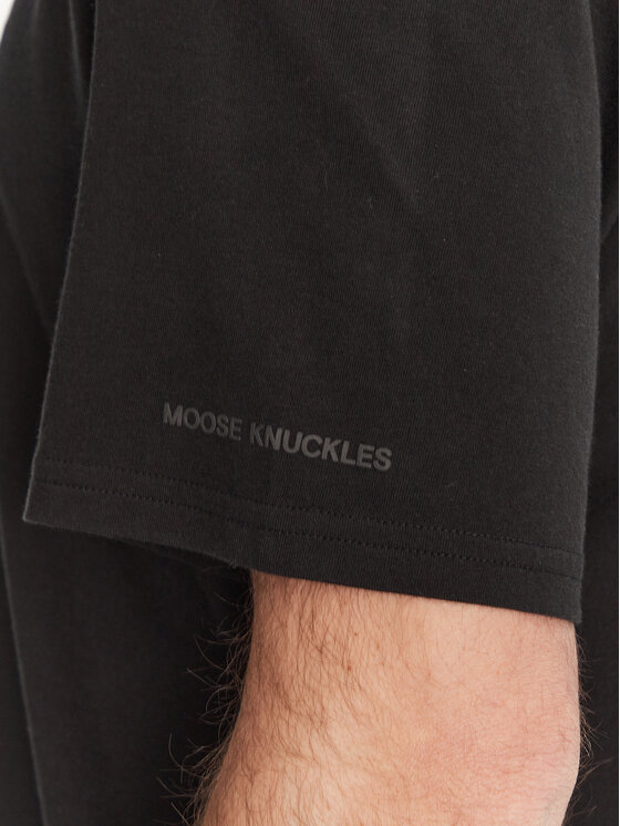 Moose Knuckles Moose Knuckles T-shirt Maurice M15MT776 Crna Standard Fit