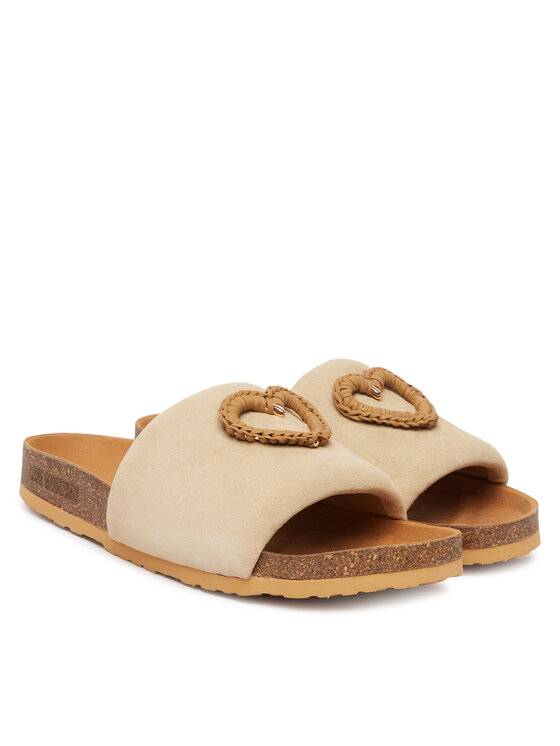 LOVE MOSCHINO Шльопанці LOVE MOSCHINO JA28363G0OIG5104 Бежевий