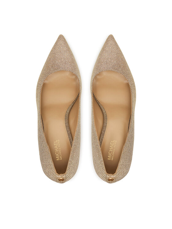 MICHAEL Michael Kors Pantofi cu toc subțire MICHAEL Michael Kors Alina Flex Pump 40S6HNMP1D Auriu