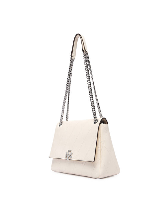 Tory Burch Сумка Tory Burch Charlie Quilted Shoulder Bag 185828 Кремовий