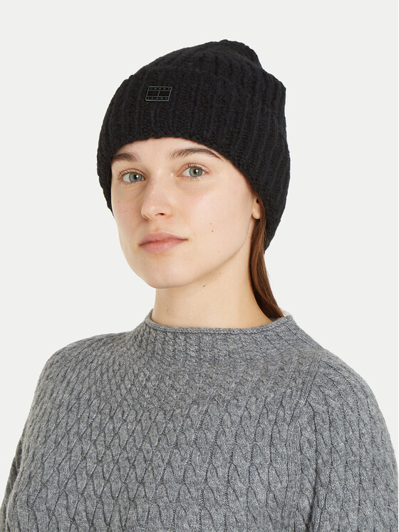 Tommy Jeans Шапка Tommy Jeans City Bold AW0AW16786 Черен