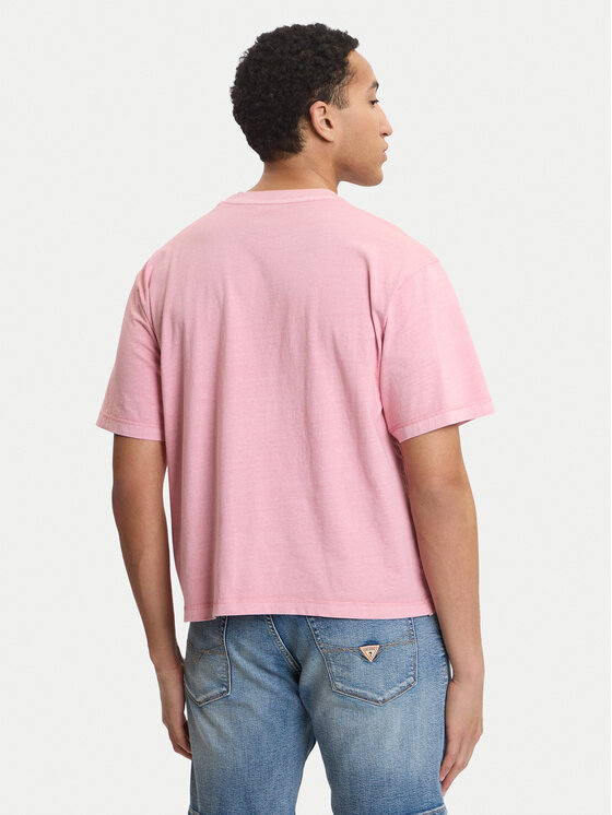 Guess Jeans Guess Jeans Marškinėliai M6GIB6 K8FQ4 Rožinė Regular Fit