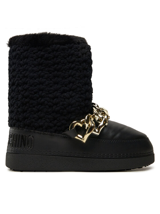 LOVE MOSCHINO Škornji za sneg LOVE MOSCHINO JA24322G0LISI000 Črna