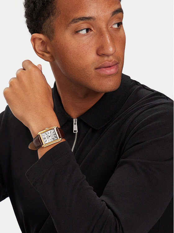 Fossil Годинник Fossil Carraway FS6011 Коричневий