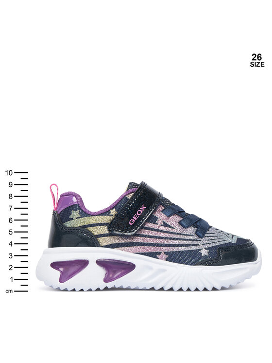 Geox Sneakersy Geox J Assister Girl J56E9B 0ASKN C4269 M Granatowy