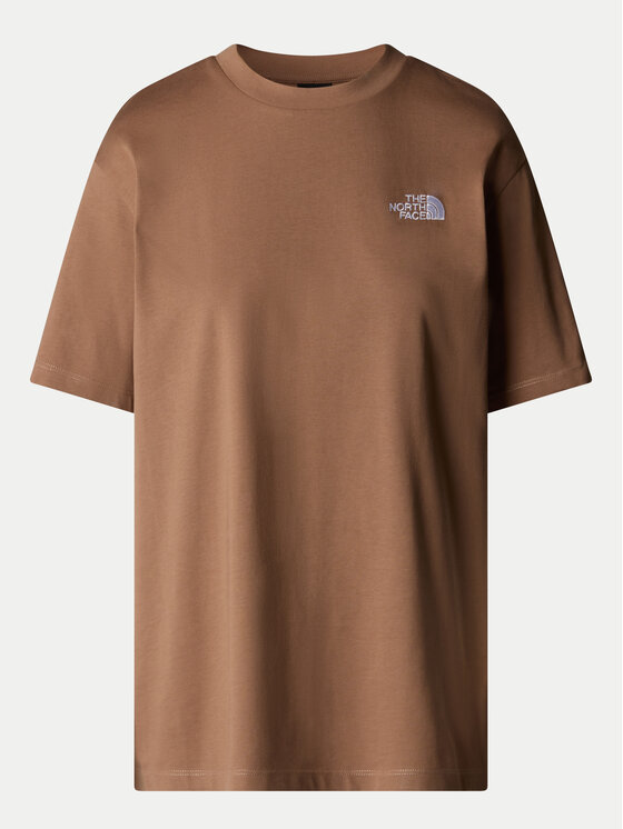 The North Face The North Face Póló Simple Dome NF0A87NQ Barna Oversize