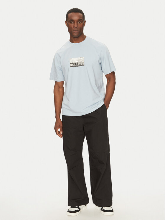 Jack & Jones Jack & Jones Majica Pacer Photo 12273775 Svetlo modra Relaxed Fit