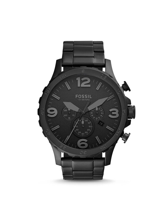 Fossil Часовник Fossil Nate JR1401 Черен