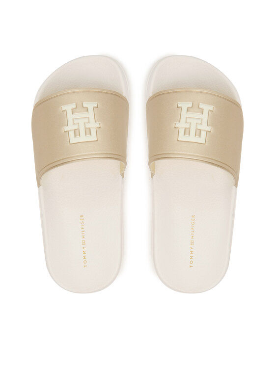 Tommy Hilfiger Šľapky Tommy Hilfiger T3A0-34322-1367 Zlatá