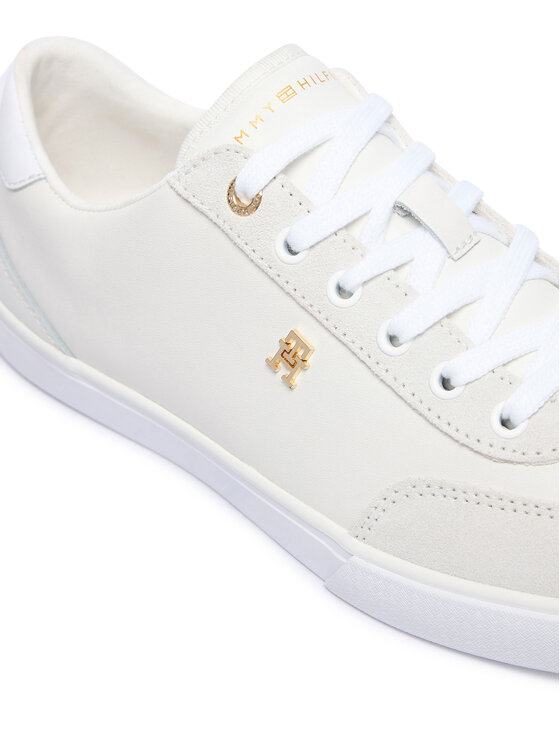 Tommy Hilfiger Sportcipők Tommy Hilfiger Th Chic Low Vulc FW0FW09391 Krém