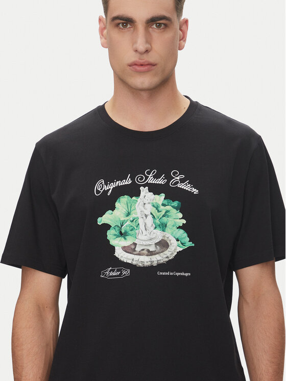 Jack & Jones Jack & Jones Футболка Hydra 12277248 Чорний Relaxed Fit