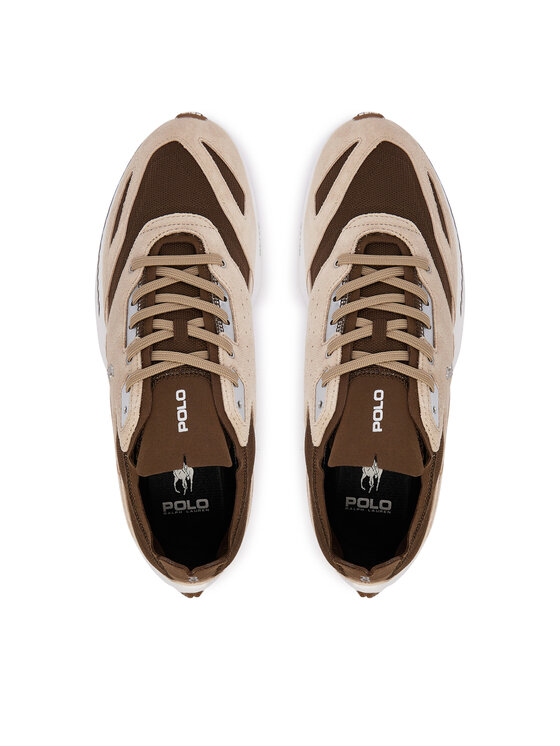 Polo Ralph Lauren Sneakersy Polo Ralph Lauren Boerum 809P15682001 Brązowy jasny