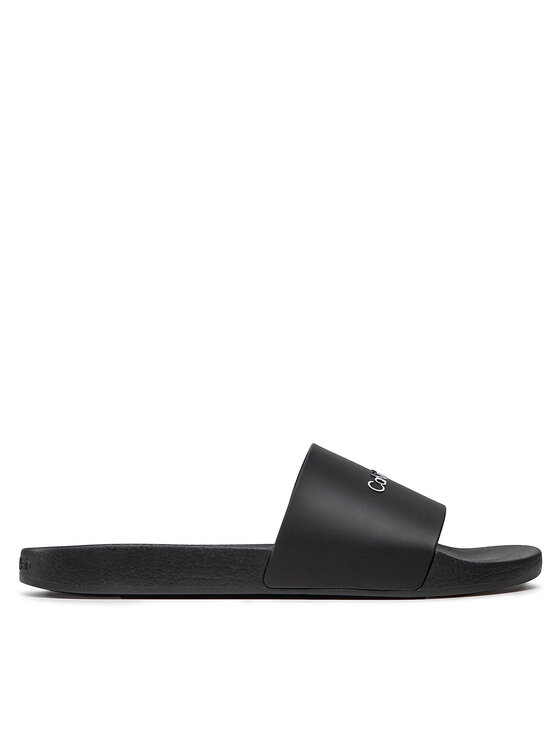 Calvin Klein Jeans Natikači Calvin Klein Jeans Pool Slide HM0HM00455 Črna