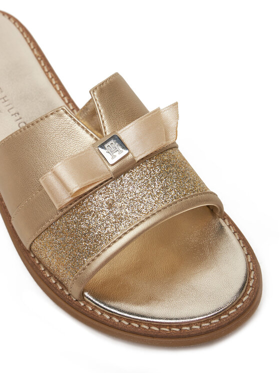 Tommy Hilfiger Šlepetės Tommy Hilfiger Sandal T4A2-33942-0572 S Auksinė