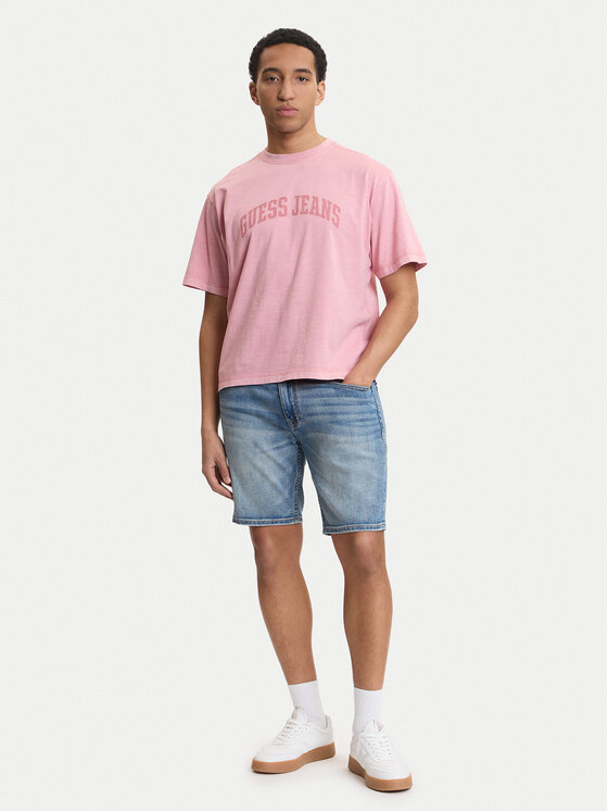 Guess Jeans Guess Jeans Футболка M6GIB6 K8FQ4 Рожевий Regular Fit