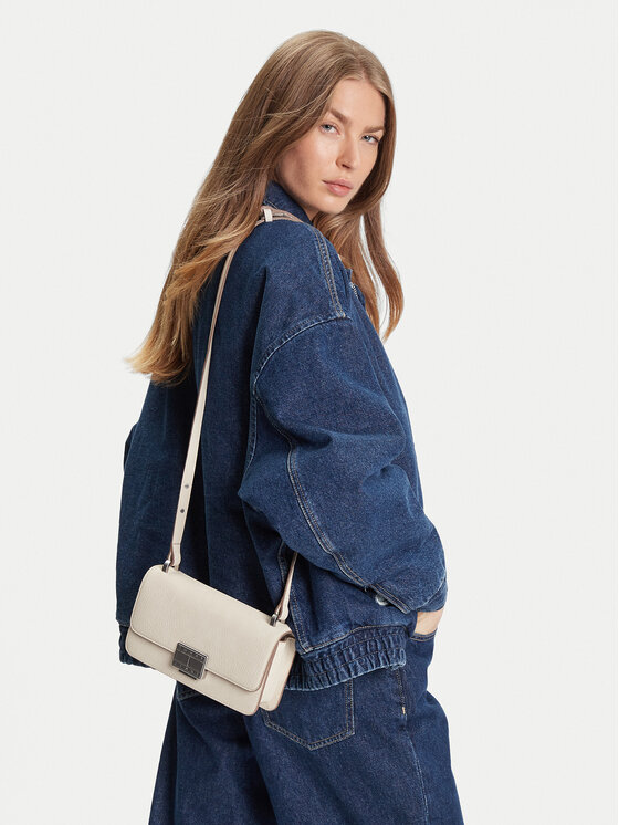 Tommy Jeans Torbica Tommy Jeans Tjw Crush Crossover AW0AW17529 Écru