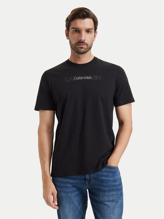 Calvin Klein Calvin Klein Camiseta LV04LH802G Negro Regular Fit