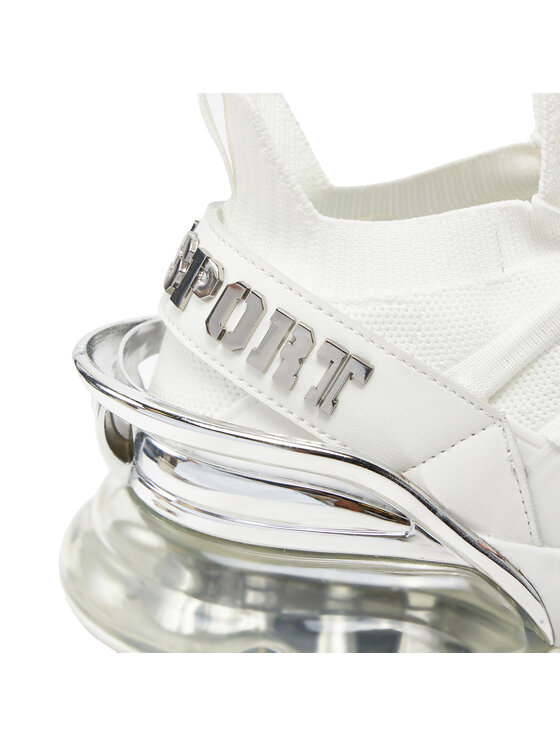 Plein Sport Sneakersy Plein Sport SADS USC0518 STE003N Biela