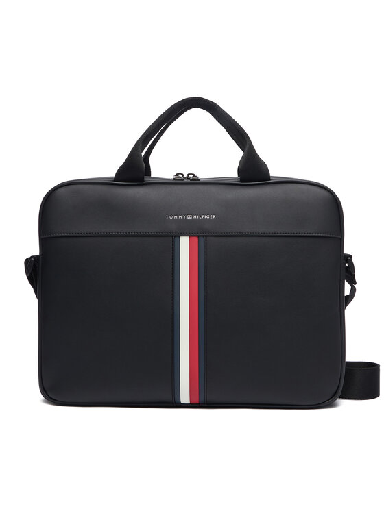 Tommy Hilfiger Taška na laptop Tommy Hilfiger Th Metro Computer Bag AM0AM14517 Čierna
