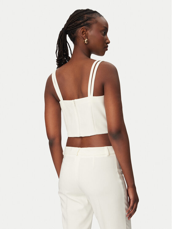 Rinascimento Rinascimento Top CFC0127891003 Blanco Slim Fit