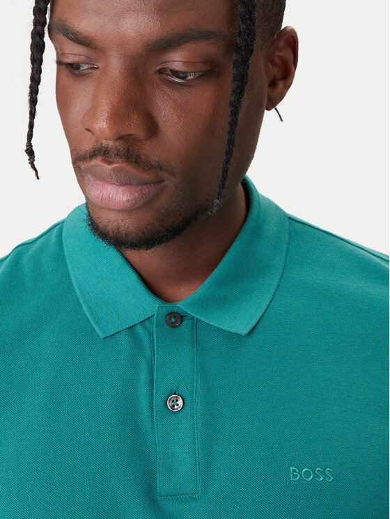 BOSS BOSS Polo Pallas 50468362 Verde Regular Fit