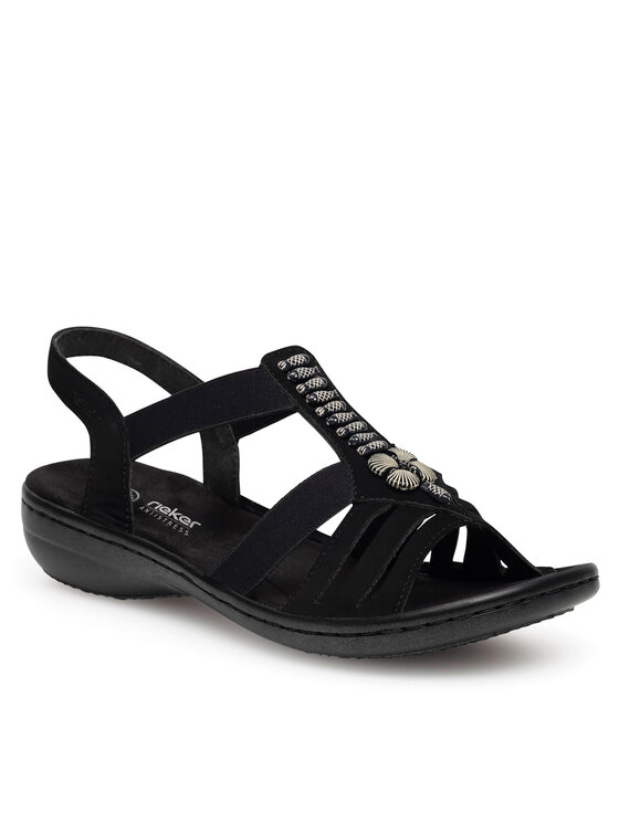 Rieker Sandali Rieker 60806-00 Nero