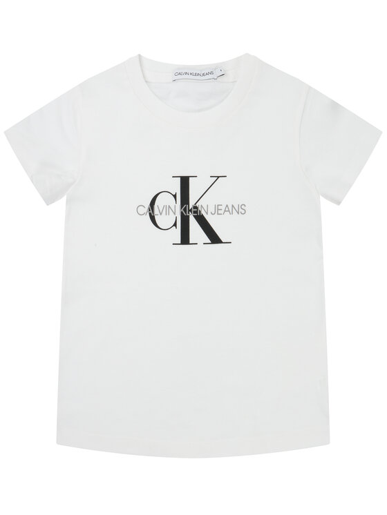 Calvin Klein Jeans Calvin Klein Jeans Marškinėliai Monogram Logo IU0IU00068 Balta Regular Fit