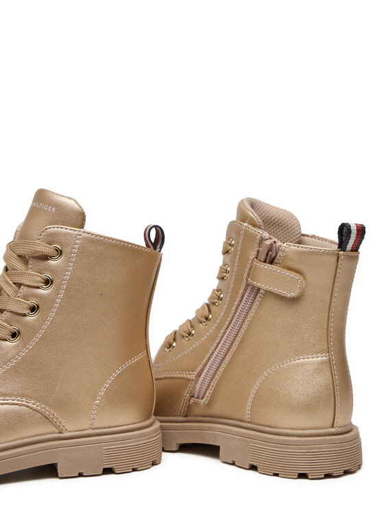 Tommy Hilfiger Боти Tommy Hilfiger T1A5-33562-0376 S Златист