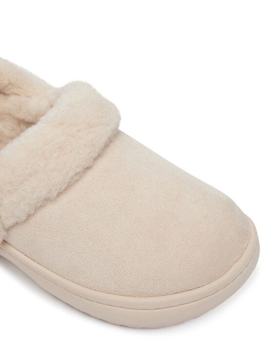 Crocs Παντόφλες Crocs Classic Unfurgettable Suede Clog 212106 Κρεμ