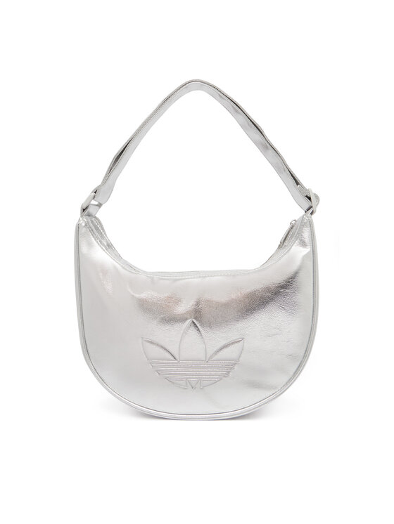 adidas Τσάντα adidas Adicolor Half Crescent Bag Metallic Pu KR1562 Ασημί