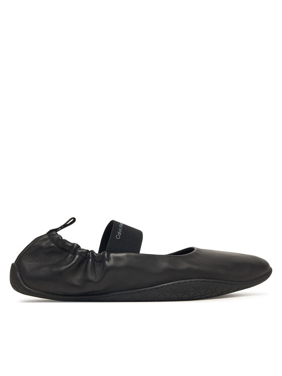 Calvin Klein Μπαλαρίνες Calvin Klein Ballet Sneaker Mj Lth HW0HW03308 Μαύρο