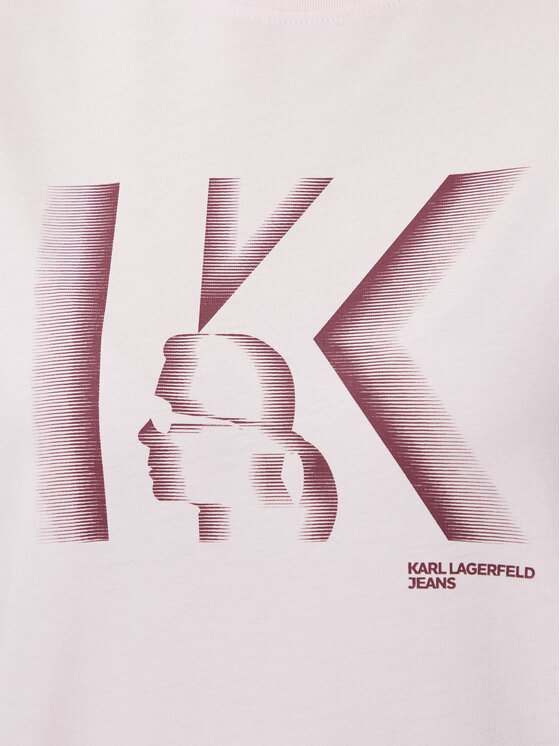 KARL LAGERFELD KARL LAGERFELD Camiseta B4W17003 Rosa claro Regular Fit