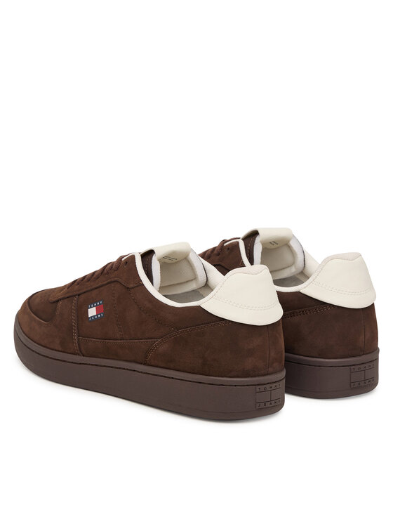 Tommy Jeans Tenisice Tommy Jeans Archive 98' Nubuck Court EM0EM01788 Tamno smeđa