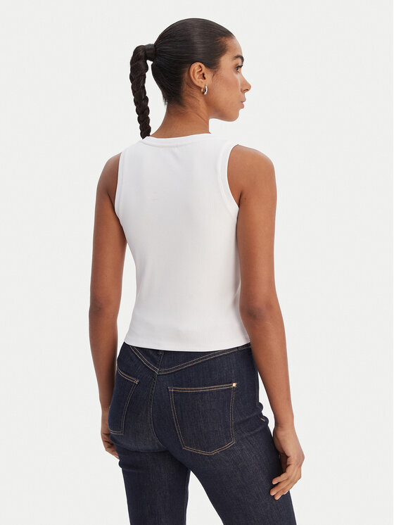 Fracomina Fracomina Top FP26ST2003J42701 Blanco Slim Fit