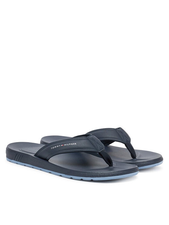 Tommy Hilfiger Flip-flops Tommy Hilfiger Molded Comfort Th Beach Sandal FM0FM05508 Sötétkék