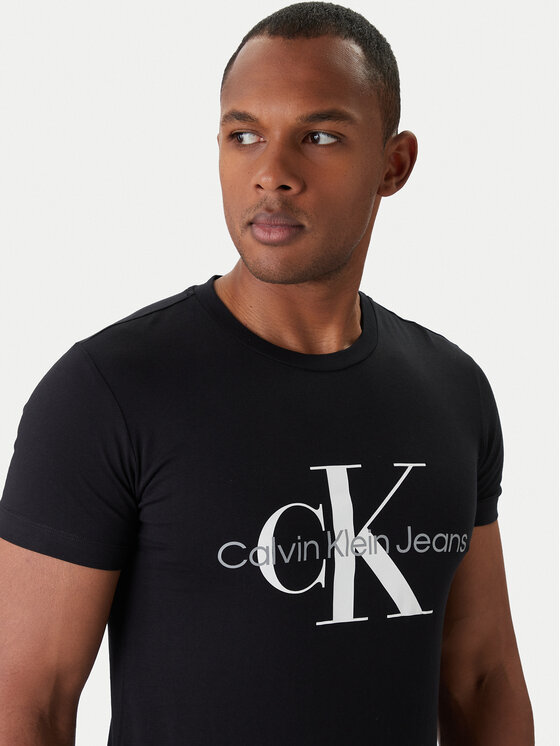 Calvin Klein Jeans Calvin Klein Jeans Marškinėliai J30J320935 Juoda Slim Fit