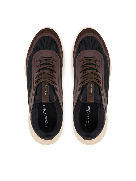 Calvin Klein Laisvalaikio batai Calvin Klein Light Eva Run Lace Sock Mm HM0HM02164 Ruda