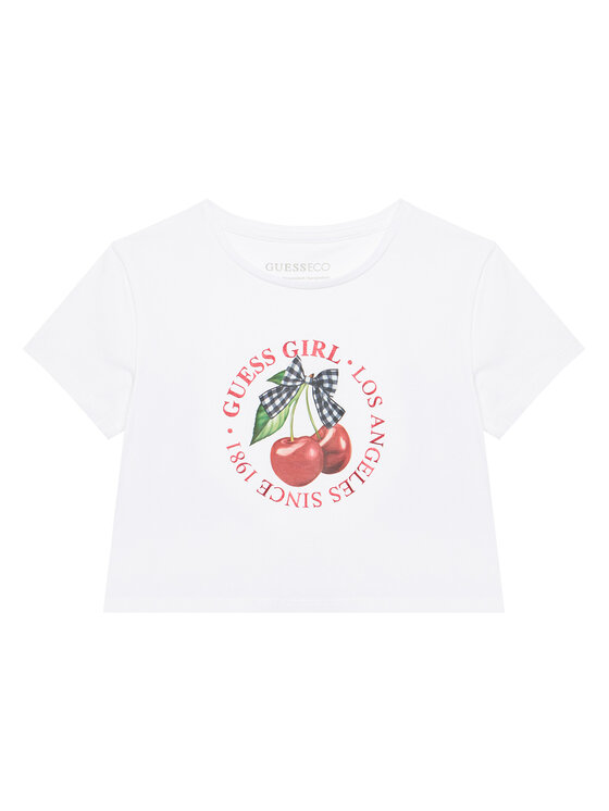 Guess Guess Футболка J6RI02 K6YW4 Білий Relaxed Fit